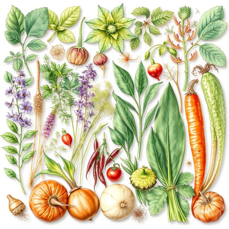 Collection of wild plants